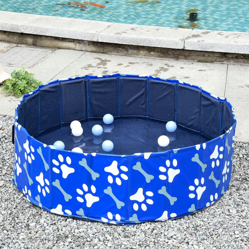 Dog Swimming Pool Foldable Pet Bathing Shower Tub Padding Pool -100cm M
