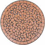 3 Piece Round or Square Bistro Set Ceramic Tile Terracotta or Blue & White