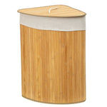 CORNER Natural Bamboo Laundry Basket-Natural