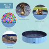 Pet Cat Dog Swimming Pool Indoor Outdoor Bathing Foldable Inflate 140cm Pawhut