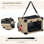 Foldable Cat Carrier Portable Dog Bag w/ Cushion for XS Dogs and Cats 50x34x33cm