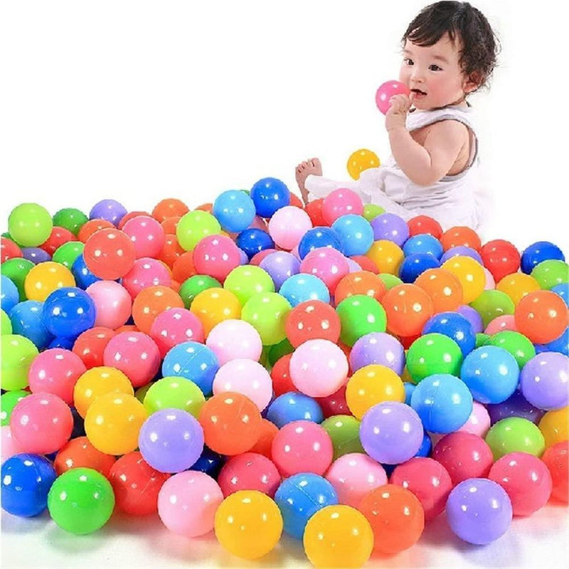 100 Pack Pit Balls Multi Coloured Soft Play Balls Play Activities BPA Free