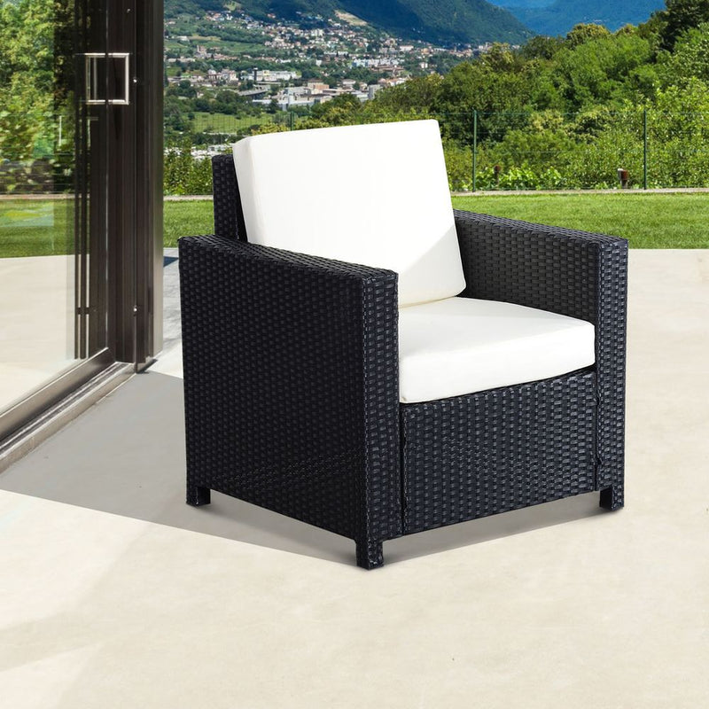 Rattan Outdoor Garden Single Sofa Armchair