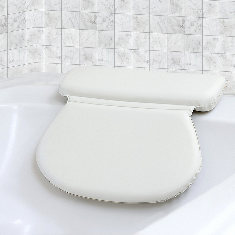 Luxury Waterproof Home Spa Bath Pillow Non-Slip Comfort Spongy Bath Cushion